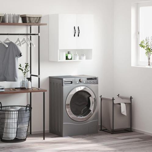 vidaXL Wandkast 60x31x70 cm bewerkt hout wit, Huis en Inrichting, Kasten | Overige, Nieuw, Verzenden
