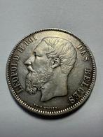 België. Leopold II. 5 Francs 1872 (Zonder minimumprijs)