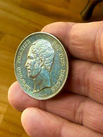 Belgique. Léopold Ier. 5 Francs 1865 (Sans Prix de Réserve)