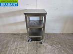 Verrijdbare RVS Werktafel Tafel 50 x 50 x 90,5 cm Horeca, Ophalen of Verzenden, Nieuw in verpakking