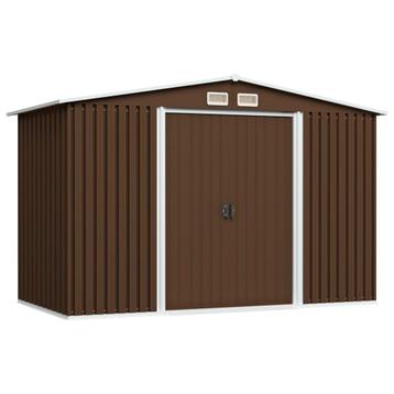 vidaXL Tuinberging 257x205x178 cm staal bruin, Verzenden