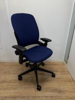 Steelcase Leap V2 Full Option - Blauwe Bureaustoel - Zgan, Huis en Inrichting, Zo goed als nieuw, Bureaustoel, Ergonomisch, Verzenden