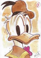 Millet - 1 Original colour drawing - Donald Duck - Vintage, Livres