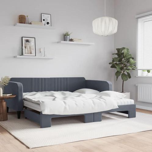 vidaXL Slaapbank onderschuifbed matrassen 100x200cm, Huis en Inrichting, Slaapkamer | Bedden, Nieuw, Verzenden