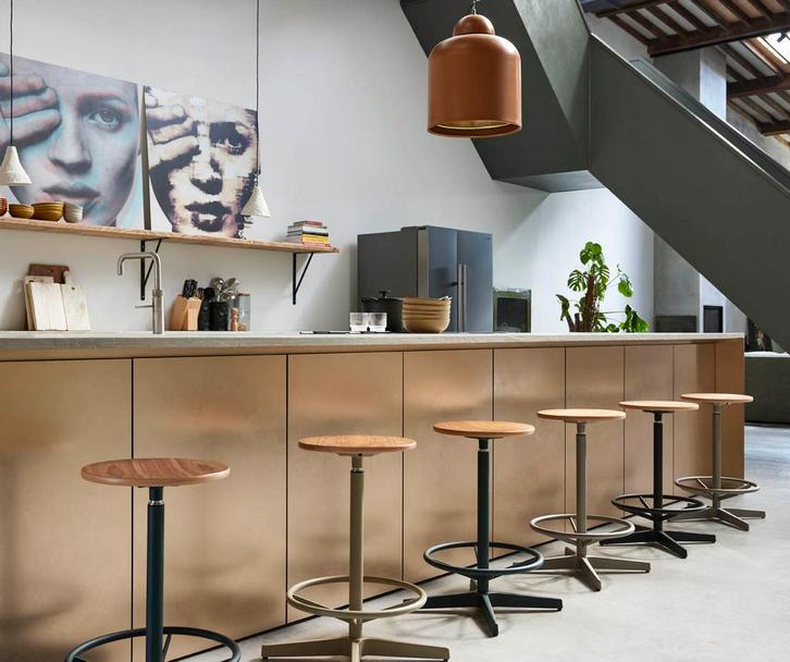 Stalen krukken - Industiële krukjes - Jops collectie, Huis en Inrichting, Krukjes, Nieuw, Staal