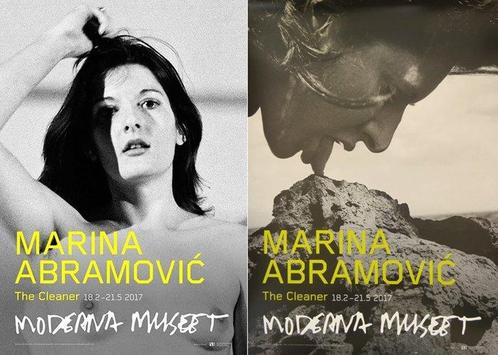Marina Abramovic - Deux affiches originales dexposition -, Antiek en Kunst, Kunst | Tekeningen en Fotografie