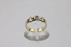 Ring - 14 karaat Geel goud -  0.16 tw. Diamant  (Natuurlijk), Handtassen en Accessoires, Antieke sieraden