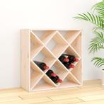 vidaXL Wijnkast 62x25x62 cm massief grenenhout, Huis en Inrichting, Woonaccessoires | Wijnrekken, Verzenden, Nieuw