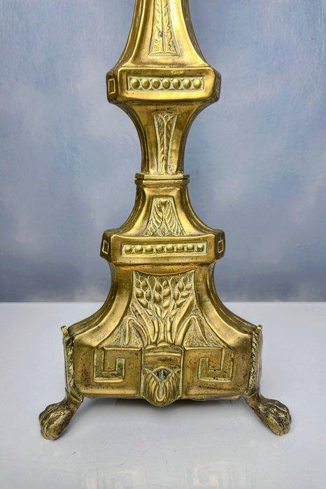 Kandelaar - Idyllische Koperen Lichtdrager - 48 cm - Koper, Antiek en Kunst, Curiosa en Brocante