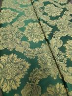 Meubelstof - 270 cm - 280 cm - Goudgroene barokke stof, Antiek en Kunst