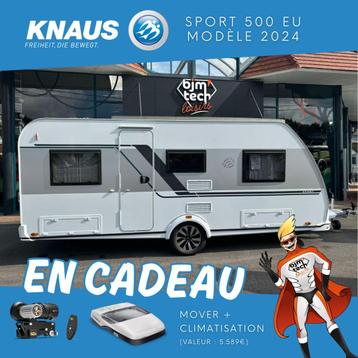 Caravane Knaus Sport 500 EU (2024), 6 à 7 mètres, Mover, Knaus, 1000 - 1250 kg