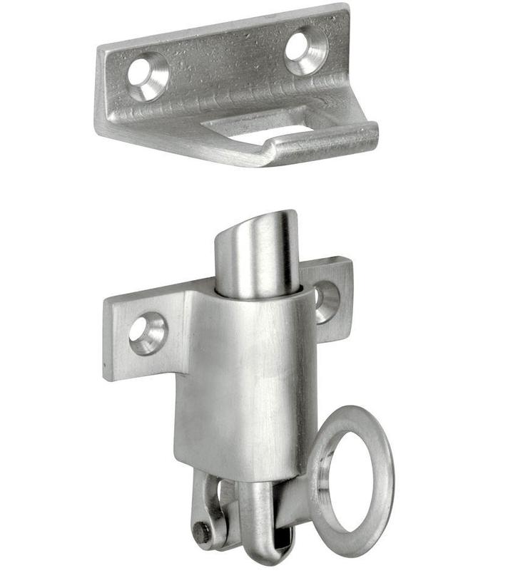 Raamknip Elegant met sluitplaat mat nikkel ongelakt, Bricolage & Construction, Châssis & Portes coulissantes