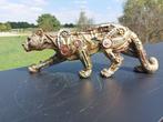 Statue, panter steam punk - 21 cm - Céramique