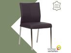 Leren eetkamerstoel Basic - Toledo Merlin (donkerpaars) -, Maison & Meubles, Ophalen of Verzenden