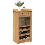 vidaXL Wijnkast Panama 57x40x111,5 cm massief grenenhout, Huis en Inrichting, Verzenden, Nieuw