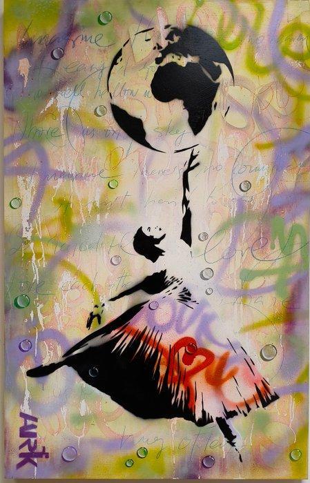 Angel Guerrero Ferrer - Fragile World  XL  No reserve, Antiek en Kunst, Kunst | Schilderijen | Modern