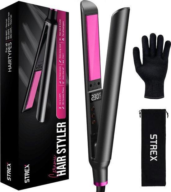 2dekans | Strex Stijltang - 2 in 1 - Stijlen en Krullen -, Handtassen en Accessoires, Uiterlijk | Haarverzorging, Ophalen of Verzenden