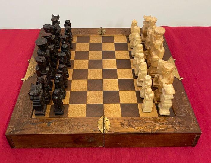 Schaakspel - Hout, Antiek en Kunst, Curiosa en Brocante