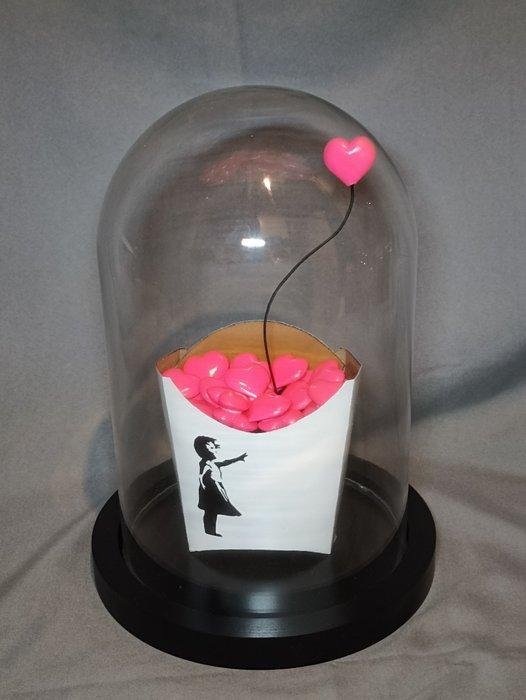 XTC Artist - Mc Balloon Girl gleaming pink & gold, Antiek en Kunst, Kunst | Designobjecten