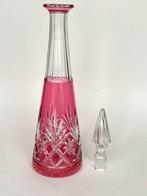 St. Louis - Carafe - Splendide et rare carafe overlay rose