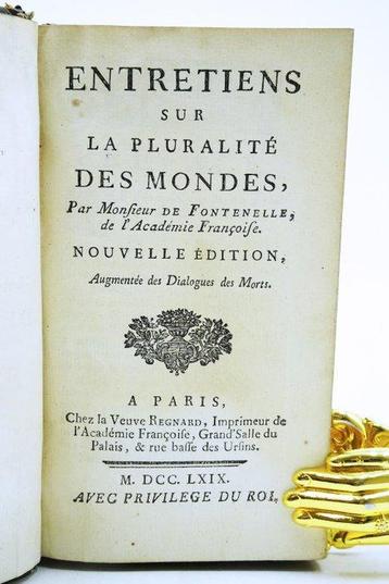 M. De Fontenelle - Entretiens sur la pluralité des mondes,