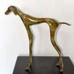 Abdoulaye Derme - sculptuur, Chien, Lévriers stylisé en, Antiek en Kunst