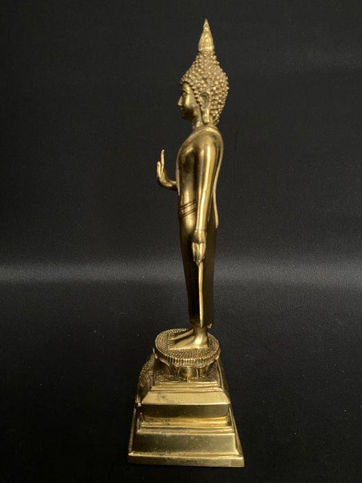 Beeldje - Staande Boeddha in Abhaya Mudra - Verguld brons, Antiek en Kunst, Kunst | Niet-Westerse kunst