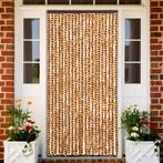 vidaXL Vliegengordijn 90x220 cm chenille oker en wit, Doe-het-zelf en Bouw, Deuren en Vliegenramen, Verzenden, Nieuw