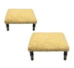 Bank (2) - Descalzadoras Luis XVI-stijl - Hout, Textiel, Huis en Inrichting, Nieuw