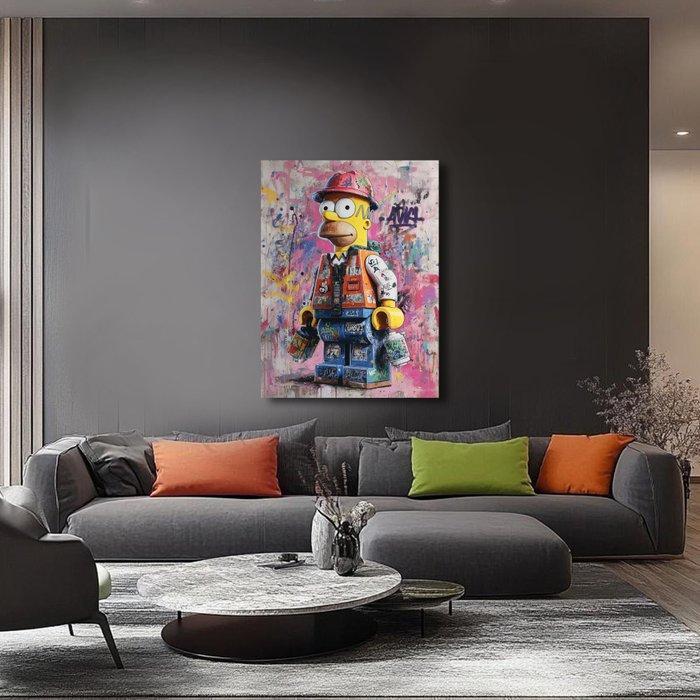 Canvas Fit - Alberto Ricardo - Homer Street Art Lego, Kinderen en Baby's, Speelgoed | Duplo en Lego