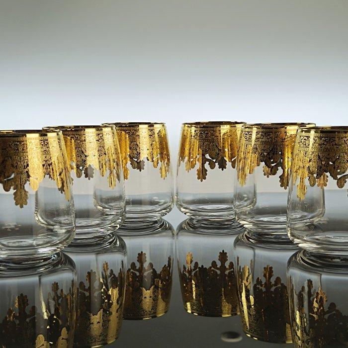 Drinkservies (6) - 24 kt goud, Antiek en Kunst, Antiek | Meubels | Tafels