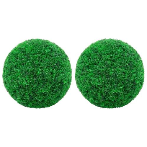 vidaXL Kunstbuxusbollen 2 st 52 cm, Huis en Inrichting, Woonaccessoires | Kunstplanten en Kunstbloemen, Nieuw, Verzenden