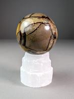 Pierre du Dragon - Sphère en septaria - Hauteur : 13 cm -