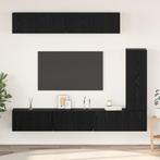 vidaXL Tv-meubelset 6 pcs Zwart eiken 30.5 x 30 x 90 cm, Huis en Inrichting, Kasten |Televisiemeubels, Verzenden, Nieuw