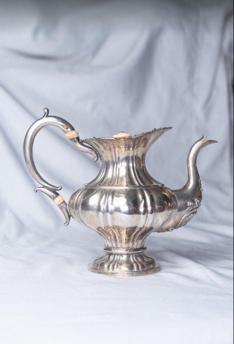 Theeservies - .875 (84 Zolotniki) zilver, Antiek en Kunst, Antiek | Zilver en Goud