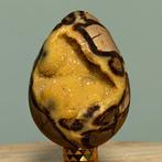 Septaria Wild Yellow Crystals Fine Large Wild Septaria, Verzamelen, Mineralen en Fossielen