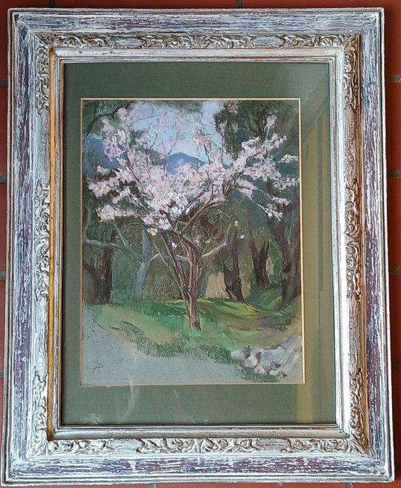 Jules Pierre Van Biesbroeck (1873-1965) - Lente, Antiek en Kunst, Kunst | Schilderijen | Klassiek