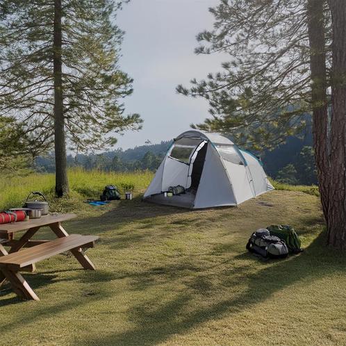 Tente 4 personnes XXL - 460 x 260 x 190 cm, Caravans en Kamperen, Kampeeraccessoires, Verzenden