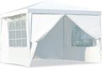Partytent - Opvouwbaar - 3x3m - Paviljoen - Wit - COSTWAY, Verzenden