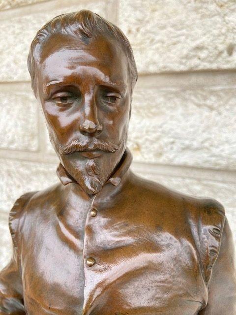 Eugène Marioton - Beeld, Ambroise Paré - 65 cm - Brons, Antiek en Kunst, Antiek | Keramiek en Aardewerk