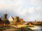 Hollandse School (XIX) - Dorpsgezicht aan het Water, Antiek en Kunst