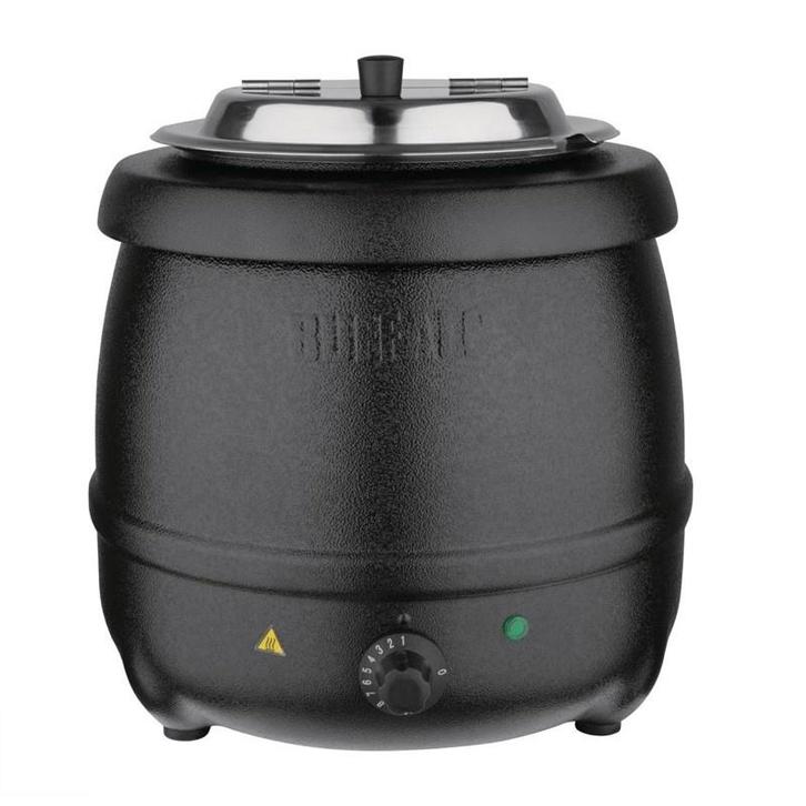 Soepketel zwart 10 liter |  36(h)x34,5(Ø)cm Buffalo, Zakelijke goederen, Horeca | Keukenapparatuur, Nieuw in verpakking, Verzenden