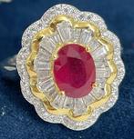 Zonder minimumprijs - Ring Zilver 925 14k goud verguld, Nieuw