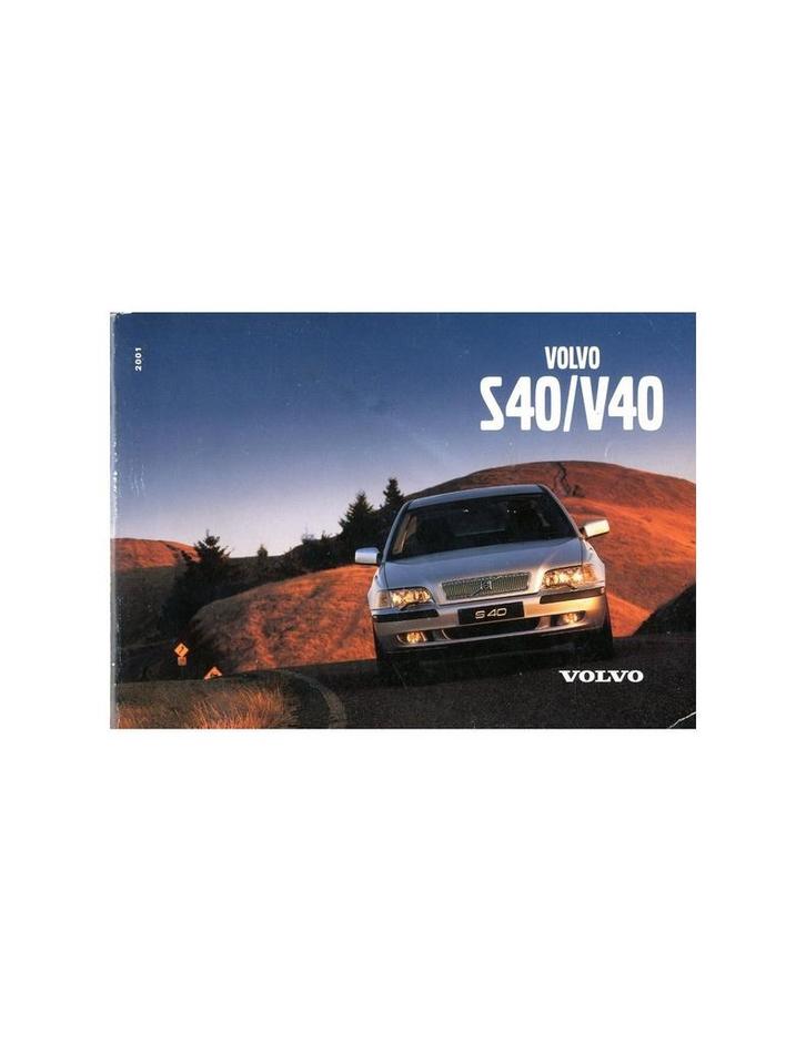 2001 VOLVO S40 | V40 INSTRUCTIEBOEKJE NEDERLANDS, Auto diversen, Handleidingen en Instructieboekjes, Ophalen of Verzenden