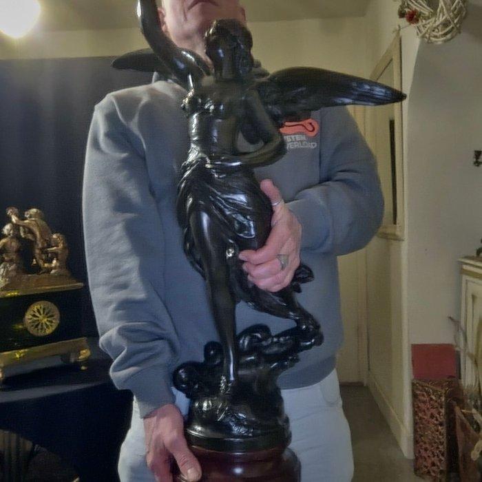 HPLE - sculptuur, La Pensee - 78 cm - Brons, Marmer, Antiek en Kunst, Antiek | Keramiek en Aardewerk