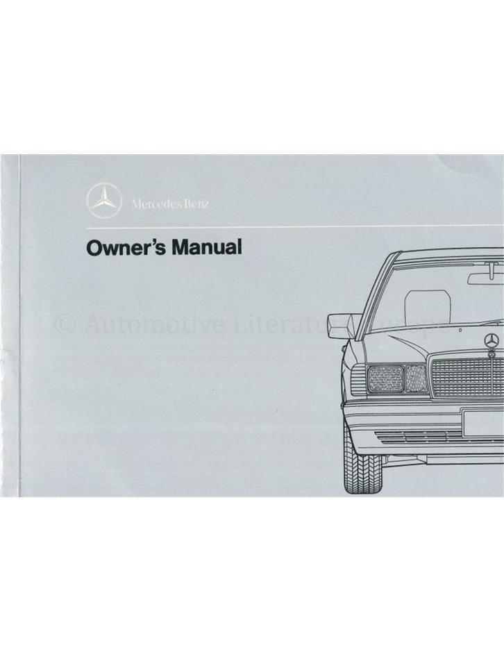 1990 MERCEDES BENZ 190 E INSTRUCTIEBOEKJE ENGELS (USA), Auto diversen, Handleidingen en Instructieboekjes