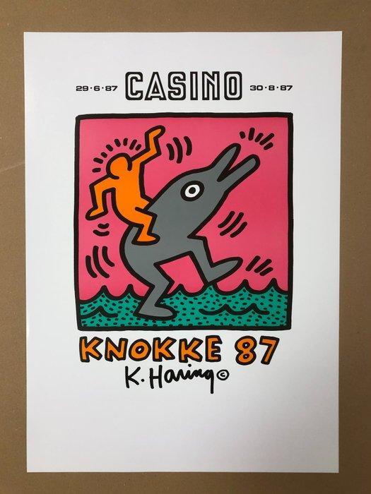 Keith Haring (after) - Casino Knokke 87 - Jaren 1990, Antiek en Kunst, Kunst | Tekeningen en Fotografie