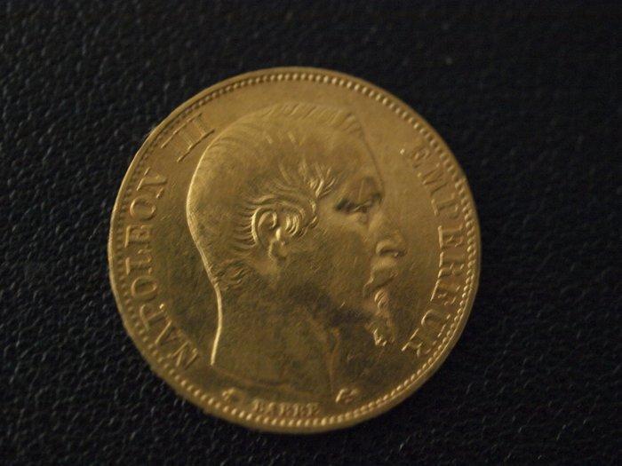 Frankrijk. Napoléon III. 20 Francs 1858-BB, Strasbourg, Postzegels en Munten, Munten | Europa | Euromunten