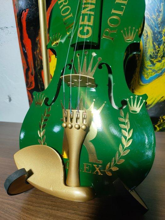 fp pop art - Rolex Violon 60 cm luxury green english full, Antiek en Kunst, Kunst | Designobjecten