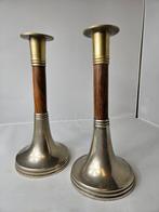 Kandelaar (2) - Palissander - Art Deco